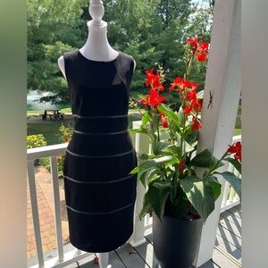 Nipon Boutique Black Vintage Sheath Dress | Size 6 |